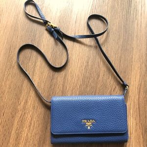 Prada Portafoglio Tracolla Bluette Handbag crossbody